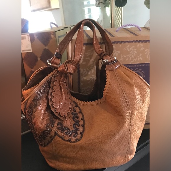 Brighton Tan Leather Tote Bag - Picture 13 of 13